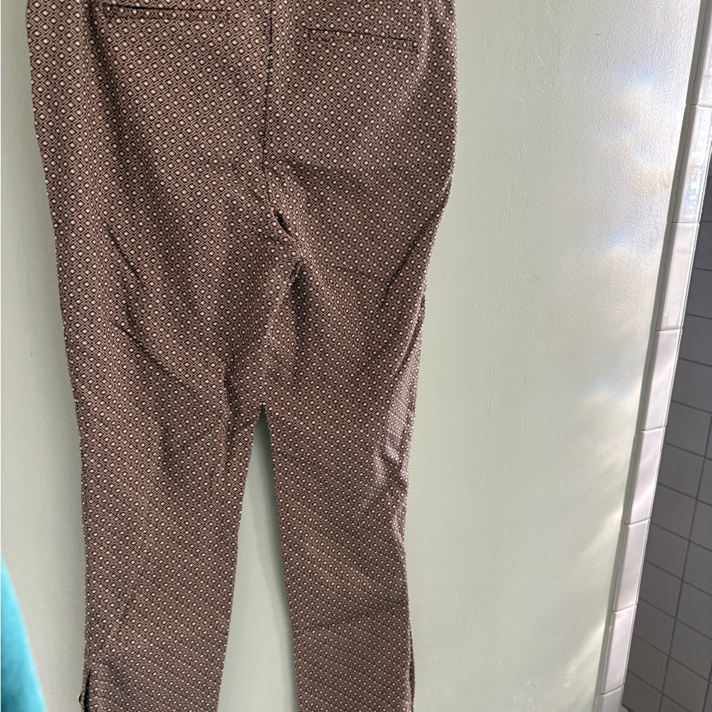 Chico's Tan Patterned Ankle Pants - image 2